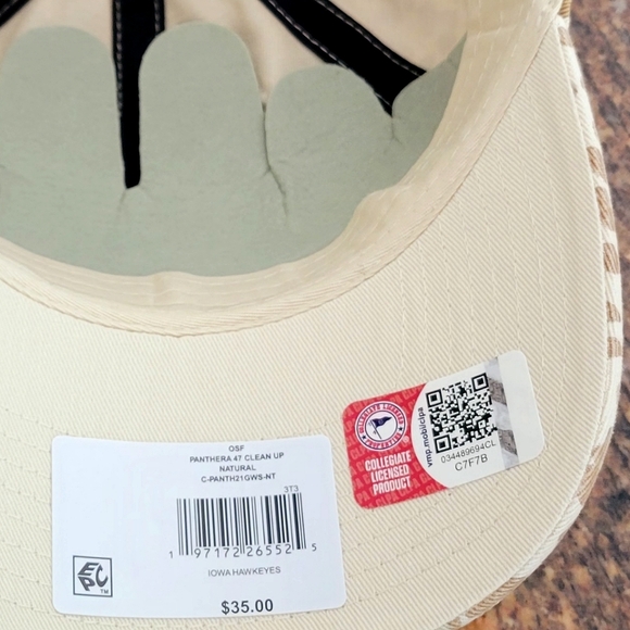 NWT Leopard Panthera 47 Iowa Hawkeyes Adjustable Hat - Picture 3 of 3